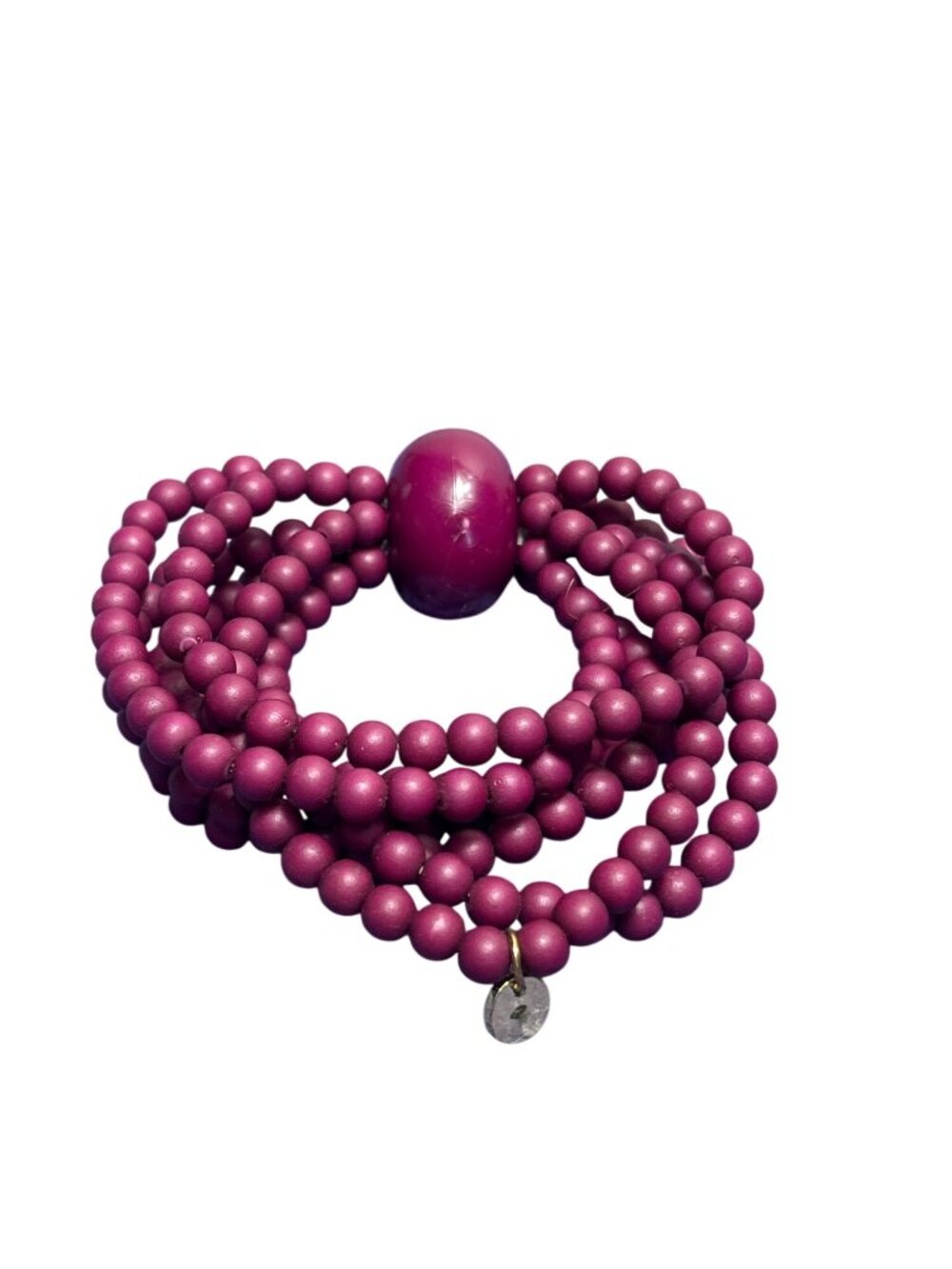 SNT  Multi Strand Stretchy Bracelet  Plum